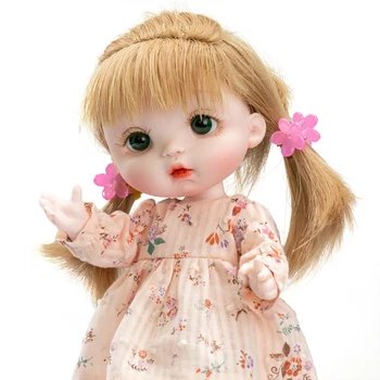 NPK Маленькая Милая Кукла OB Новая Кукла 8 дюймов С Белой Кожей Удобная Портативная Милая Кукла Для Маленьких Девочек Высококачественная Кукла