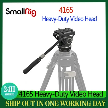 SmallRig 4165 Сверхпрочная видеоголовка DH10 с поворотной съемной телескопической ручкой, регулируемая легкая портативная видеоголовка Fluid