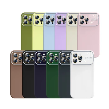 Высококачественный Оригинальный жидкий силиконовый чехол для телефона iPhone 12 13 14 15 Pro Max 15 Plus красочный модный защитный чехол для камеры