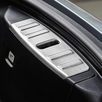Для Tesla Model 3 2016-2021 Портектор переднего бампера багажника из нержавеющей стали Защита порога багажника автомобиля Внутренняя крышка порога Автомобильные Аксессуары