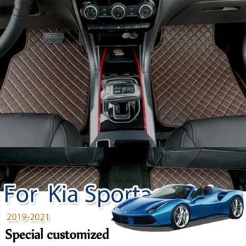 Кожаные водонепроницаемые детали, универсальные автомобильные коврики для Kia Sportage 3 4 2019 2021 2020, Ковры, накладки для ковриков, аксессуары