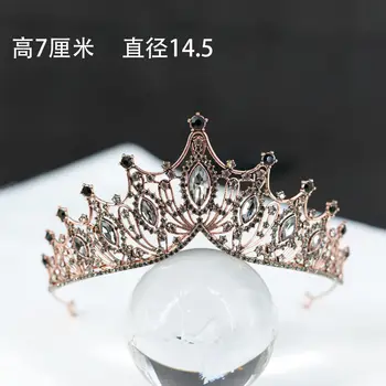 Корона для женщин, ретро повязка на голову, Хрустальная повязка ручной работы, корона для дня рождения наследной принцессы, корона для свадьбы